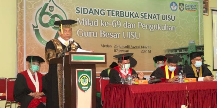 Rektor UISU Yanhar Jamaluddin/RMOLSumut