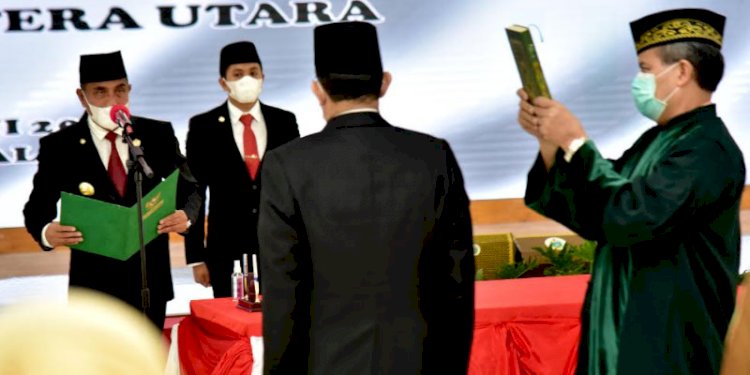 Pelantikan Afifi Lubis jadi Pj Sekda Provinsi Sumut/ISt