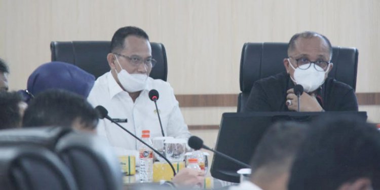 Afifi Lubis saat pertemuan dengan Anggota Komisi II DPR RI Junimart Girsang/RMOLSumut