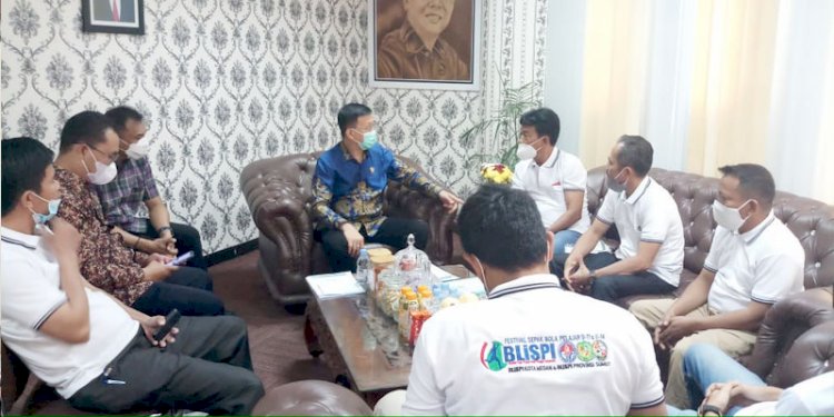 Ketua DPRD Kota Medan Hasyim SE menerima audiensi pengurus BLSPI Kota Medan/RMOLSumut