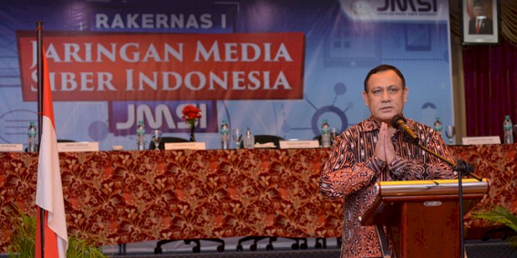  Ketua KPK Firli Bahuri saat hadir dalam Rakernas JMSI di Semarang/RMOL