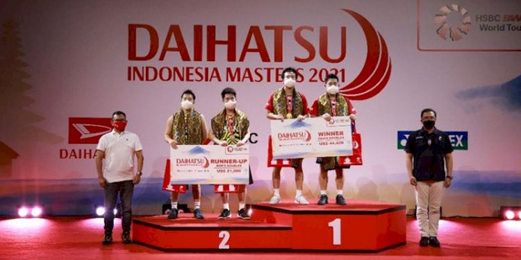 Ganda Jepang Takuro Hoki/Yugo Kobayashi juara ganda putra Indonesia Master 2021/Net