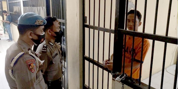  Randy Bagus Hari Sasongko ditahan di Polres Mojokerto Kabupaten/Ist