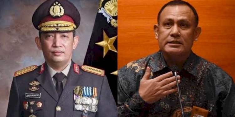 Jenderal Listyo Sigit Prabowo dan Firli Bahuri/repro