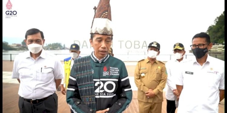 Presiden Joko Widodo mengunjungi Parapat, Simalungun/Ist