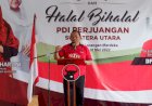 Halalbihalal PDIP Sumut, Rapidin Simbolon: Jadikan Bulan Kemenagan untuk Menangkan Hati Rakyat