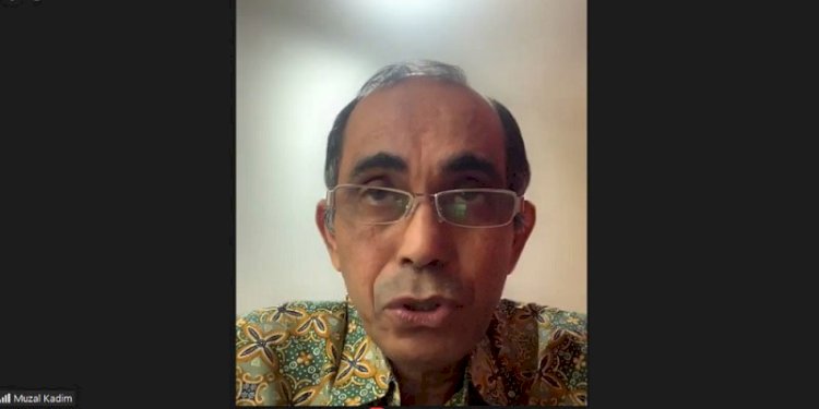  Ketua Unit Kerja Koordinasi (UKK) Gastro-Hepatologi IDAI Muzal Kadim saat jumpa pers virtual/Repro