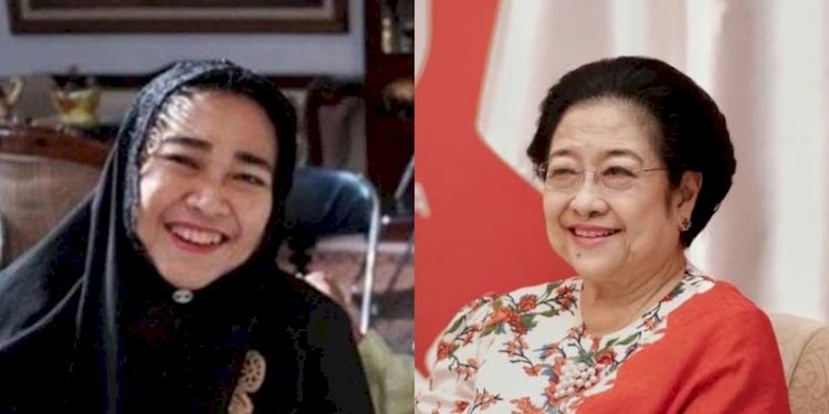 Kolase foto putri Presiden pertama RI Soekarno, Rachmawati Soekarnoputri dan Megawati Soekarnoputri/Net