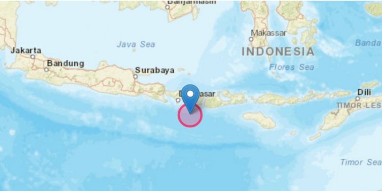  Titik gempa bumi di Lombok Barat, Rabu, 25 Mei 2022/Net