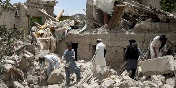 Kerusakan akibat gempa Afghanistan/Net