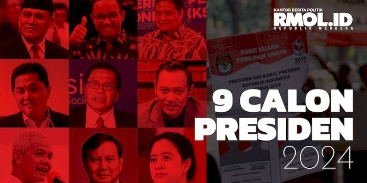  Sembilan Calon Presiden berpotensi maju di Pilpres 2024/RMOL
