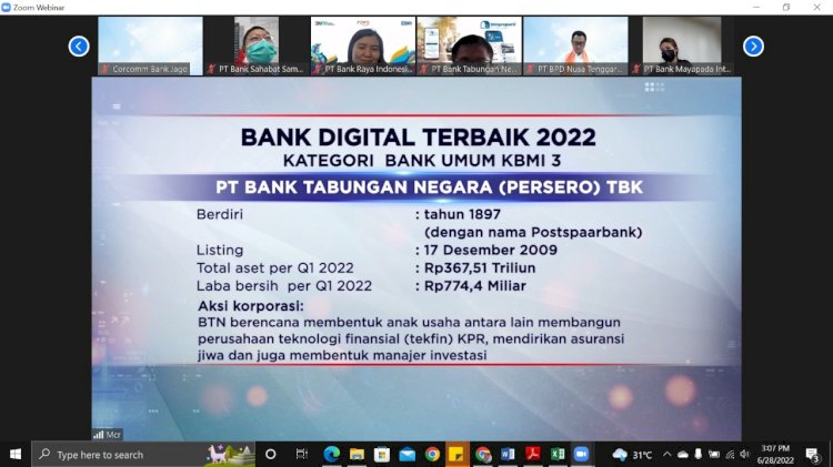 Penghargaan Bank Digitalisasi Terbaik 2022./Ist.