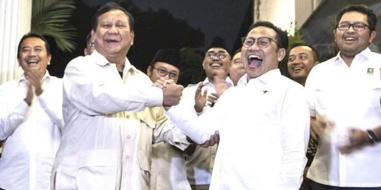 Ketua Umum Partai Gerindra Prabowo Subianto dan Ketua Umum PKB Abdul Muhaimin Iskandar/Net