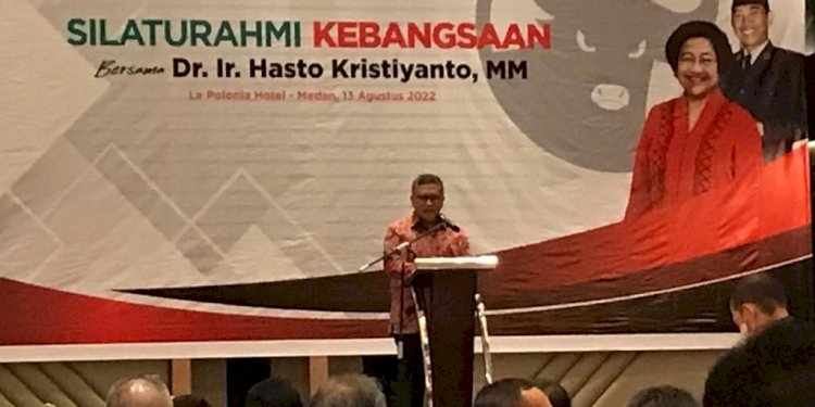 Sekjen DPP PDI Perjuangan, Hasto Kristiyanto di Medan/Ist