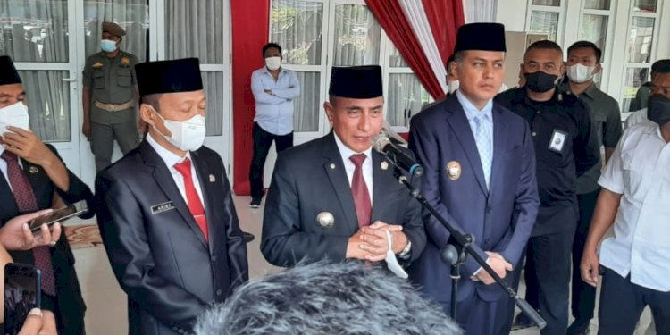 Gubernur Sumut Edy Rahmayadi dan Arif Sudarto Trinugroho/Ist