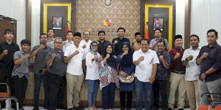 Pegiat pemilu bersama Bawaslu Sumatera Utara/ist