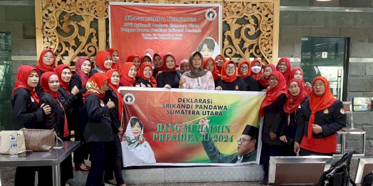Dita Indah Sari bersama Srikandi Pendawa Sumatera Utara/Ist
