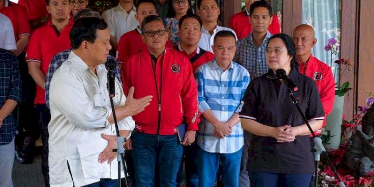 Pertemuan Prabowo Subianto dan Puan Maharani/Net
