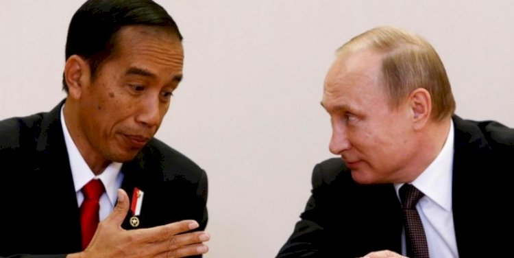  Presiden Joko Widodo dan Presiden Rusia Vladimir Putin/Net