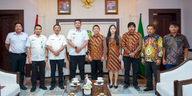 Bobby Nasution menerima audiensi pengurus DPD REI Sumatera Utara/Ist