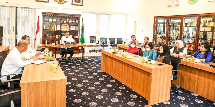Pertemuan Wagub Sumut Musa Rajekshah dengan Direktur Pascasarjana USU/Ist