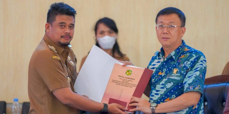 Bobby Nasution dan Ketua DPRD Medan Hasyim/Ist