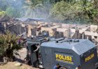 Diduga Korsleting Listrik, Rumdis Polisi Ludes Terbakar di Papua