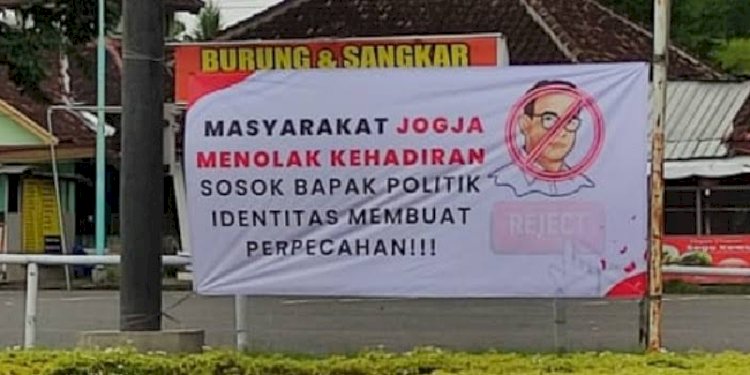 Spanduk Penolakan Anies Baswedan di Yogyakarta/Net