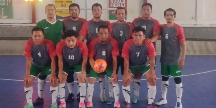 Tim Futsal PWI Sumut U-40 di Porwanas Malang 2022/Ist