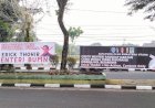 Cipayung Plus Pasang Ratusan Spanduk Copot Erick Thohir di Medan