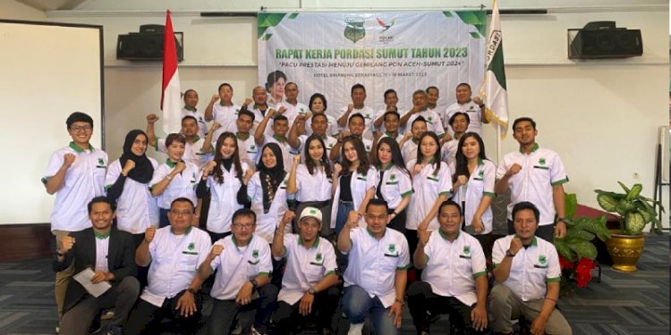  Pengurus Provinsi Persatuan Olahraga Berkuda Seluruh Indonesia (Pengprov Pordasi) Sumatera Utara menggelar Rapat Kerja Daerah (Rakerda) Tahun 2023, di Hotel Sinabung, Berastagi, Kabupaten Karo, Sabtu (18/3/2023)/Ist