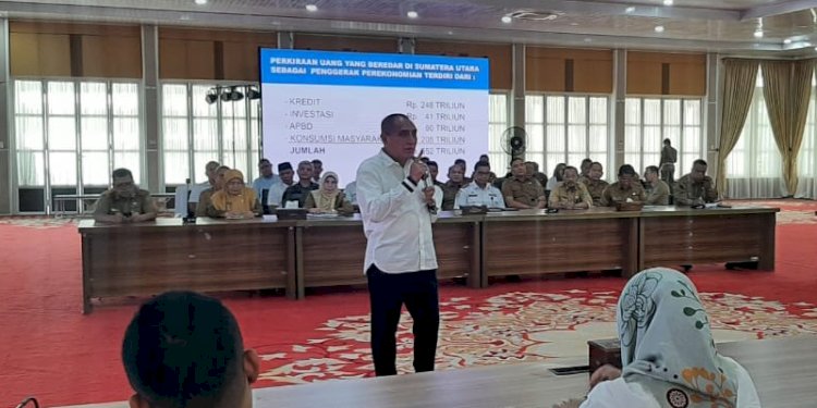 Gubernur Sumatera Utara, Edy Rahmayadi pada Silaturahmi dengan Forum Wartawan Sumatera Utara/Ist