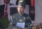 Presiden Joko Widodo Kenakan Pakaian Adat Kesultanan Deli Pimpin Upacara Harlah Pancasila 