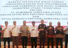 Pj Gubernur Hassanudin Serahkan Hibah Daerah ke KPU dan Bawaslu Sumut
