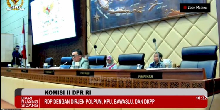Ketua Komisi II DPR RI, Ahmad Doli Kurnia, saat membuka Rapat Dengar Pendapat (RDP), di Komplek Parlemen, Senayan, Jakarta Selatan, Senin (20/11)/RMOL