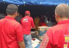 Paul Baja dan Caleg PDIP Bantu Korban Kebakaran di Garu III Amplas