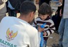 Baznas Distribusikan Paket Makanan di Kamp Pengungsi Palestina
