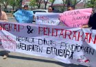 Terkait Dugaan Korupsi Mantan Kadisdik Batu Bara, DPW Rumban Sampaikan Mosi Tidak Percaya di Depan Kejatisu